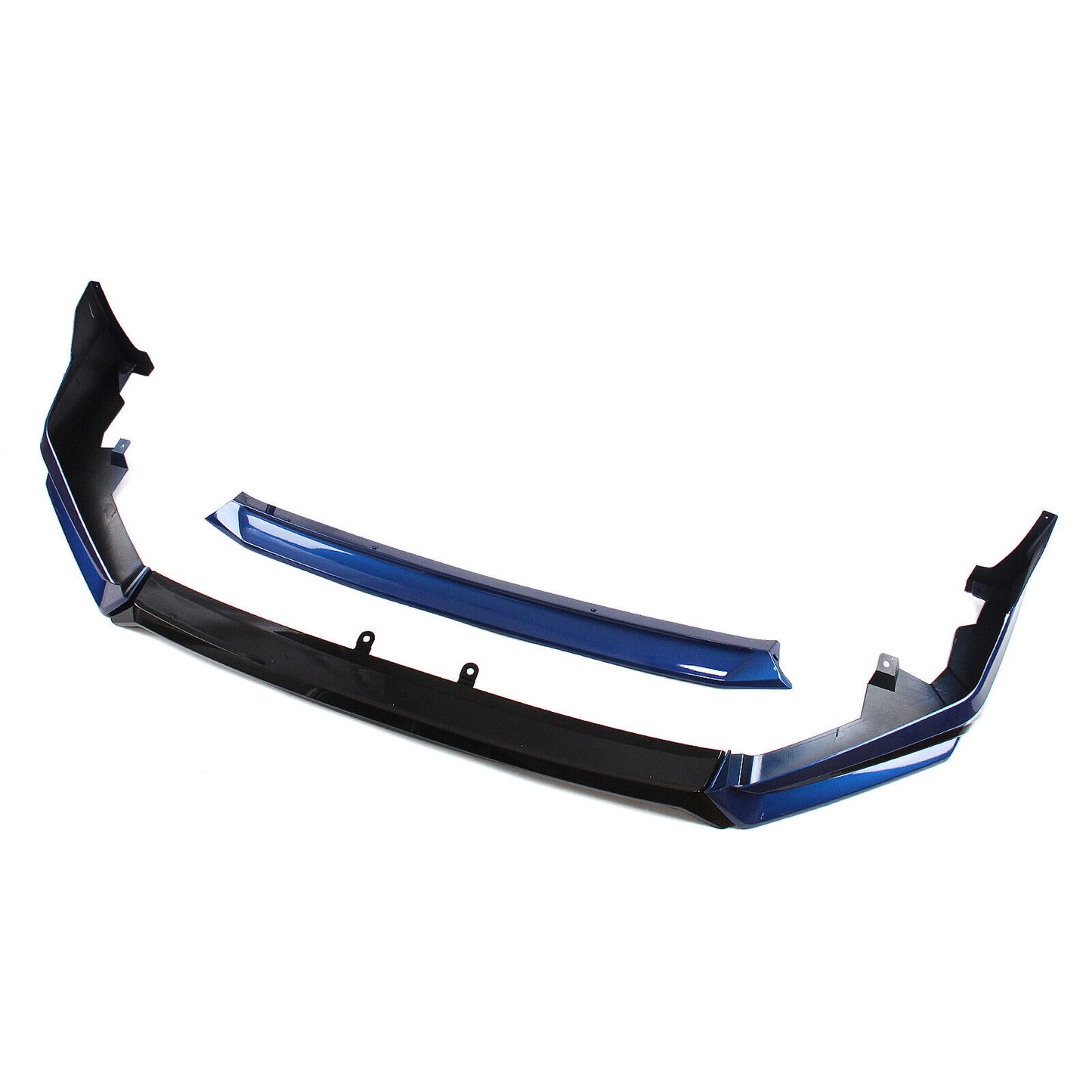 Car Front Bumper Spoiler Lip Side Cover Blue For Honda Civic 11th All 2022-2024