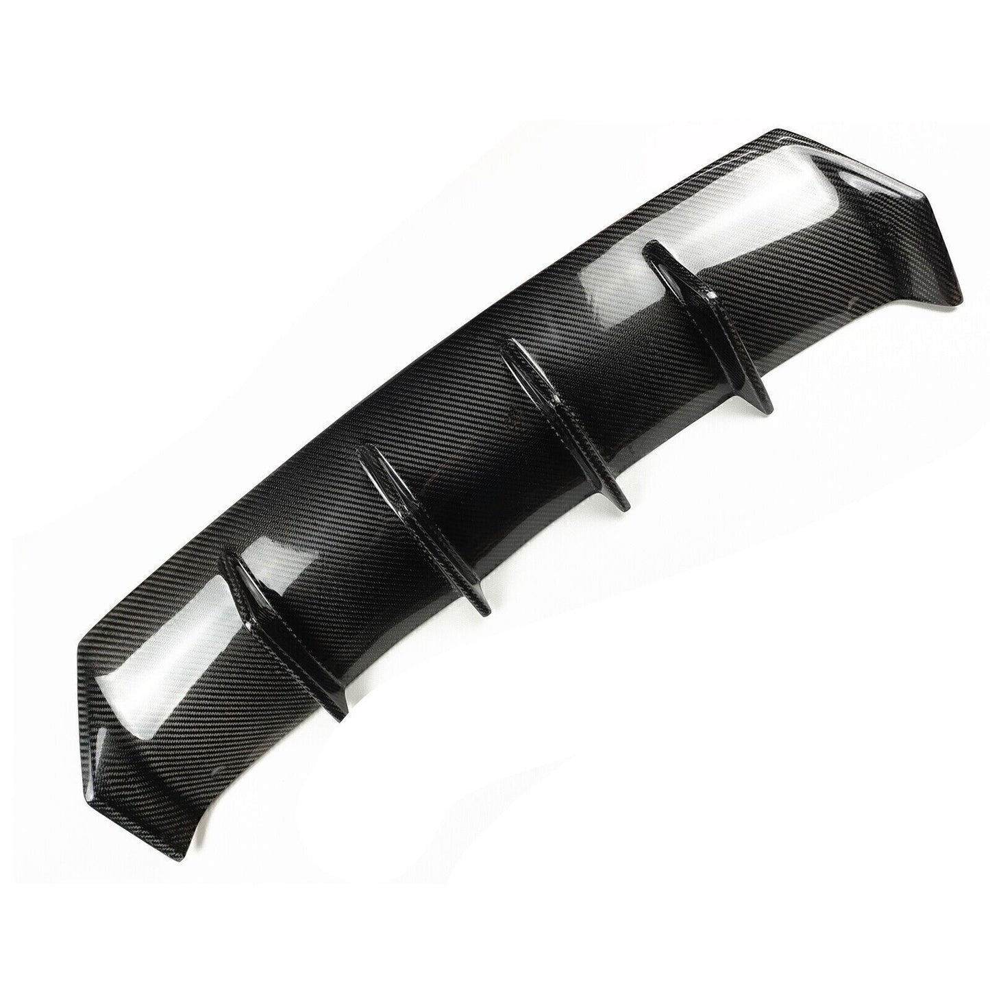 Black Carbon Fiber Rear Bumper Diffuser Shark Fins For Lexus IS300 IS350 Sport