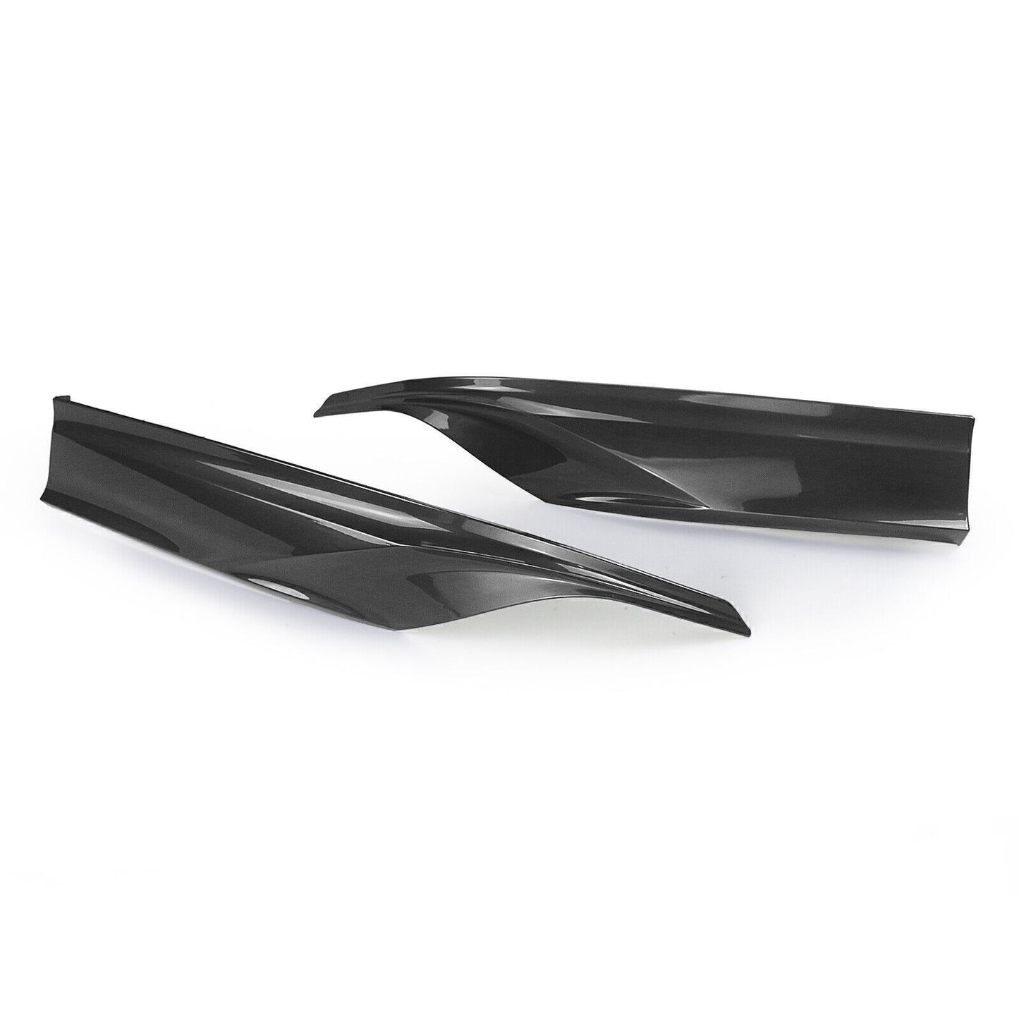 Black Rear Bumper Diffuser W/Light +Side Splitter Set For Honda Accord 2018-2022