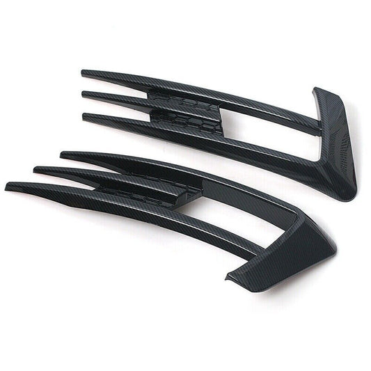 2Pcs Black Front Fog Lamp Eyebrow Cover Trim For Golf MK7 2014 2015 2016-2017