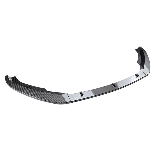 Car Front Bumper Spoiler Lip For Skoda Superb B8 06.2016-2018 Carbon Fiber Look