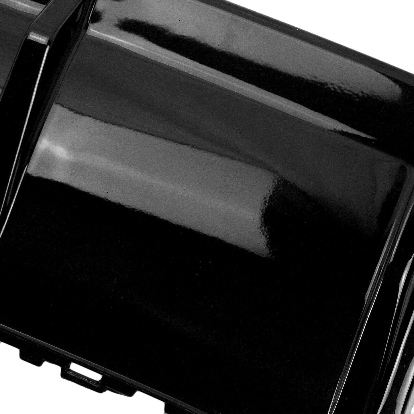 Glossy Black Rear Bumper Diffuser+Spoiler Wing Lip Kit For Audi A3 RS3 2017-2018