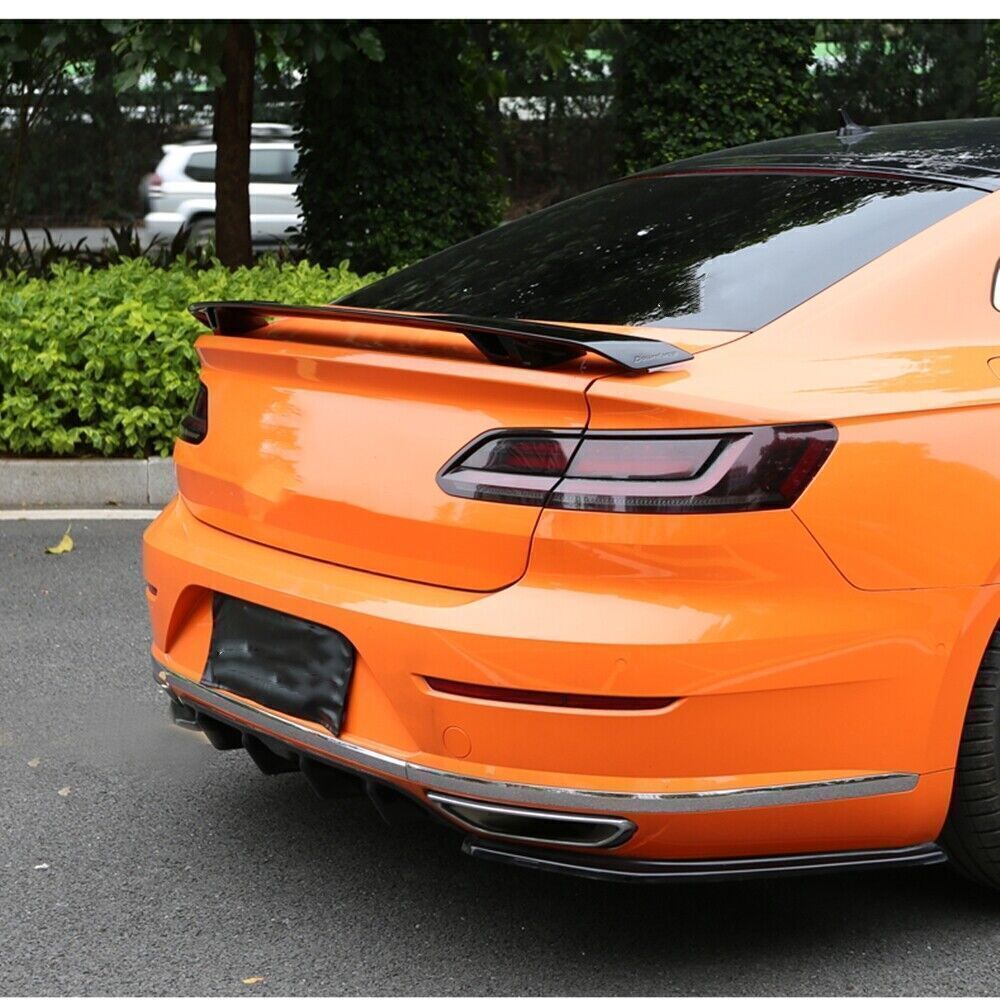 Glossy Black Rear Trunk Spoiler Wing For Volkswagen CC Arteon 2019 2020-2021