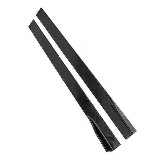 1Set 78.7'' Car Universal Side Skirts Body Kit Spoiler Splitter Glossy Black