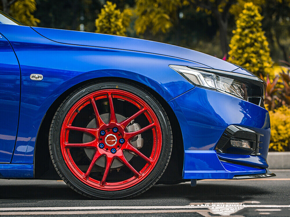 5x Car Front Bumper Blue Surround Molding Spoiler Kit For Honda Accord 2018-2020