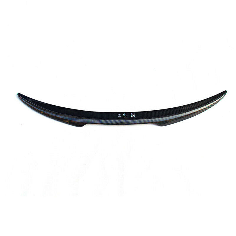1x Black Real Carbon Fiber Rear Trunk Spoiler Lip For Alfa Romeo 2015-2021 Sedan