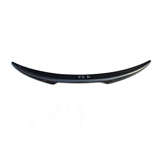 1x Black Real Carbon Fiber Rear Trunk Spoiler Lip For Alfa Romeo 2015-2021 Sedan