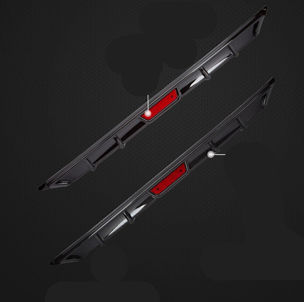 6Pcs Carbon Fiber Front Spoiler Rear Diffuser Side Cover For Honda Accord 2018