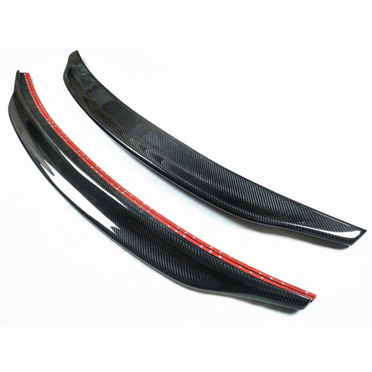 1Pc Real Carbon Fiber Rear Trunk Spoiler Wing Lip For Audi A5 S5 2008-2016 4Door