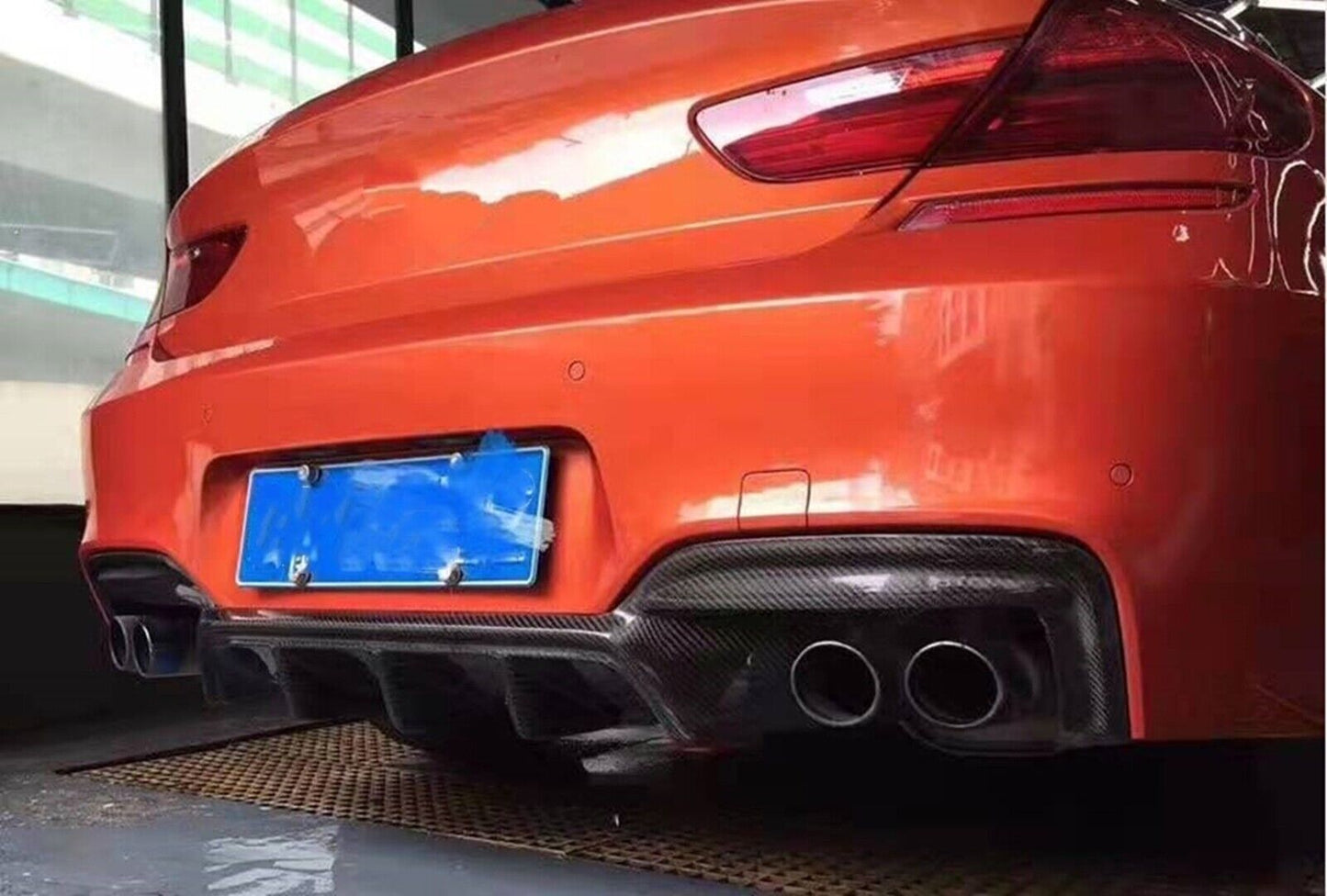 Carbon Fiber Car Rear Bumper Diffuser Lip For BMW F06 F12 F13 M Sport M6 2012-16