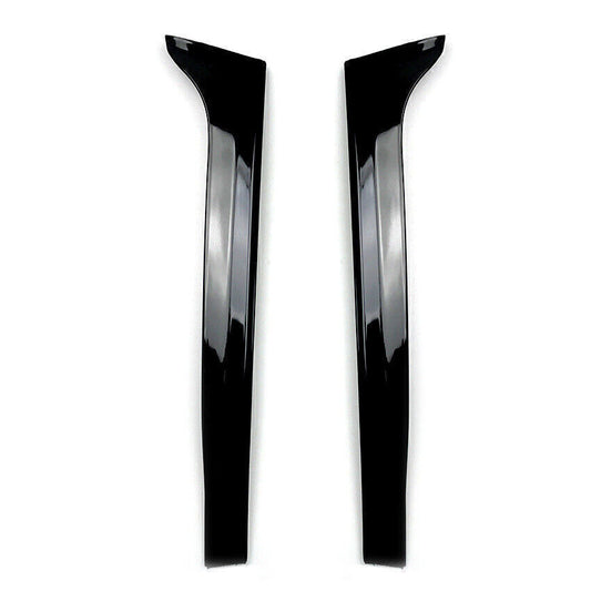 2Pcs Rear Window Side Canard Spoiler Trim Black For VW Touran 2016 2017-2022