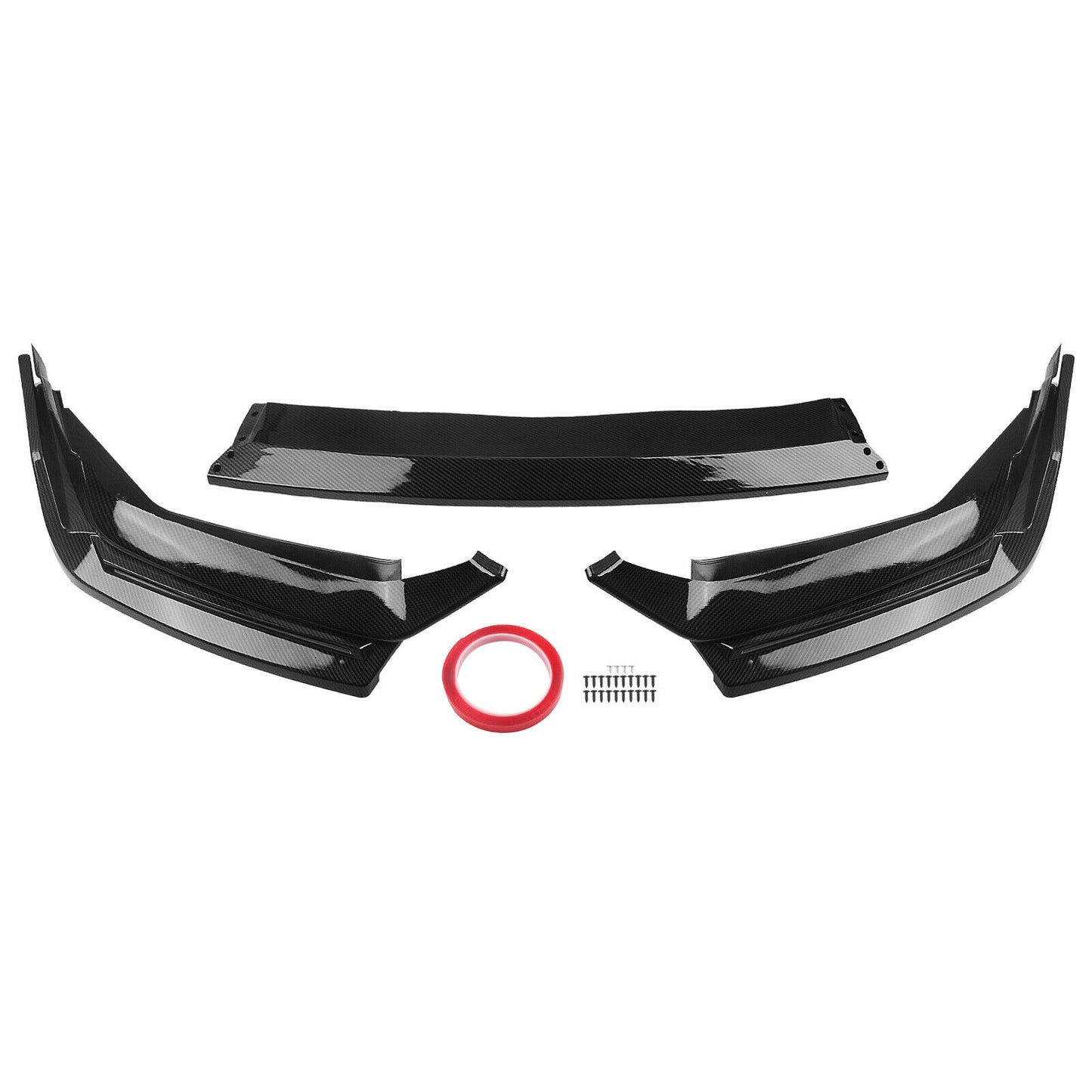 Front Bumper Spoiler Lip Splitter For Honda Civic SI Hatchback 2017-21 CB Style