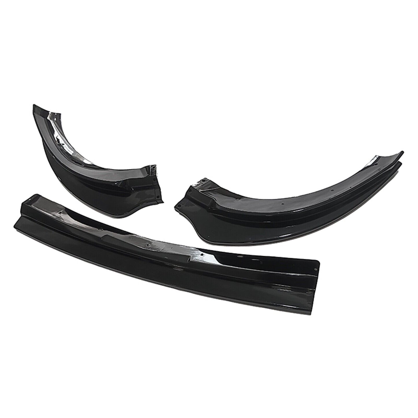 3Pcs Front Bumper Spoiler Lip For Mercedes Benz Sprinter W907 2019-2023 Black