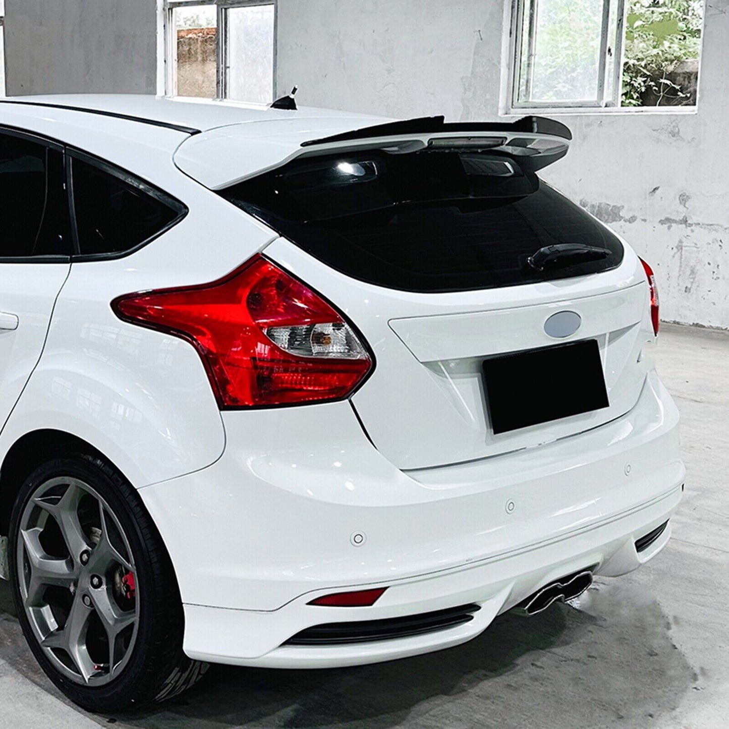 Car Rear Trunk Spoiler Wing For Focus MK3 ST-Line ST 2011-2017 Hatchback Carbon Fiber