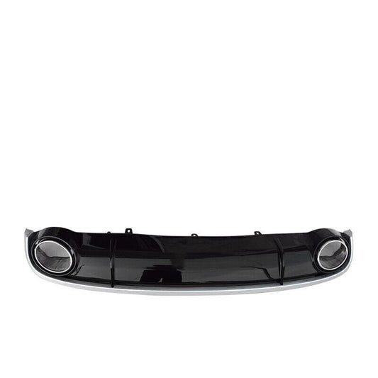 1Pc Car Rear Diffuser Wing Lip Cover Guard Glossy Black For Audi A7 2012-2015