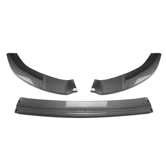 Front Bumper Spoiler Lip For VW Golf 7 MK7 GTI R Rline 2013-16 Carbon Fiber Look