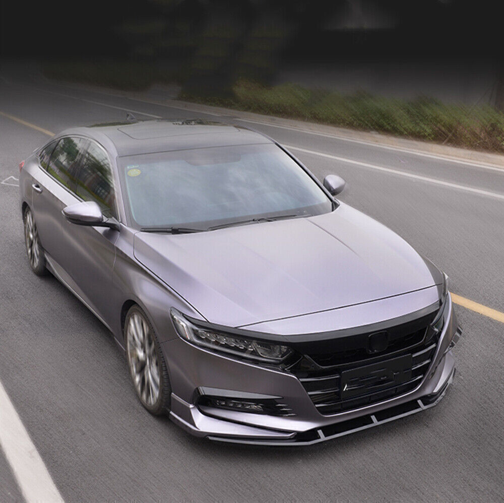 Car Front Bumper Spoiler Fog Light Trim Side Cover Silver For Honda Accord 2018+