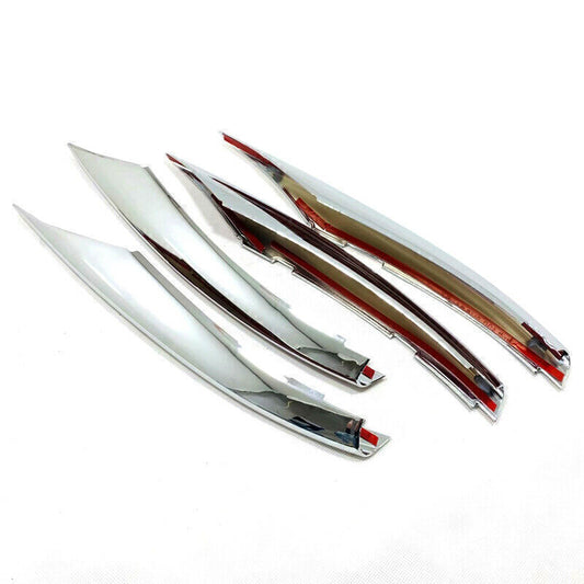 4Pcs Front Fog Light Stripe Trim Cover For Mercedes Benz A Class Sport 2019