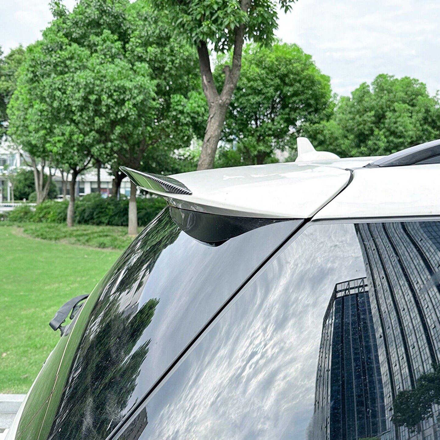 Car Rear Trunk Spoiler Lip Wing For Benz W166 ML GLE Class 2012-2019 Carbon Look