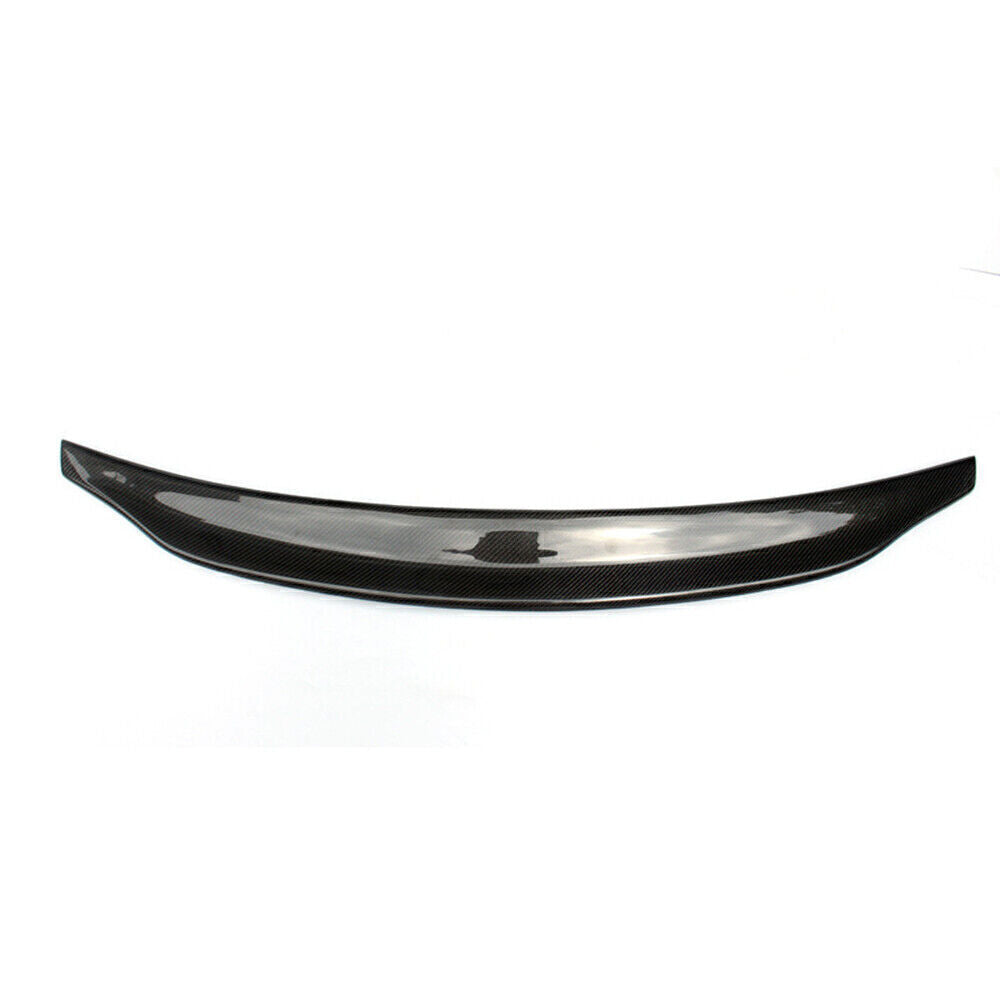 1x Carbon Fiber Black Car Rear Trunk Spoiler Wing Lip For AUDI S5 RS5 2009-2016