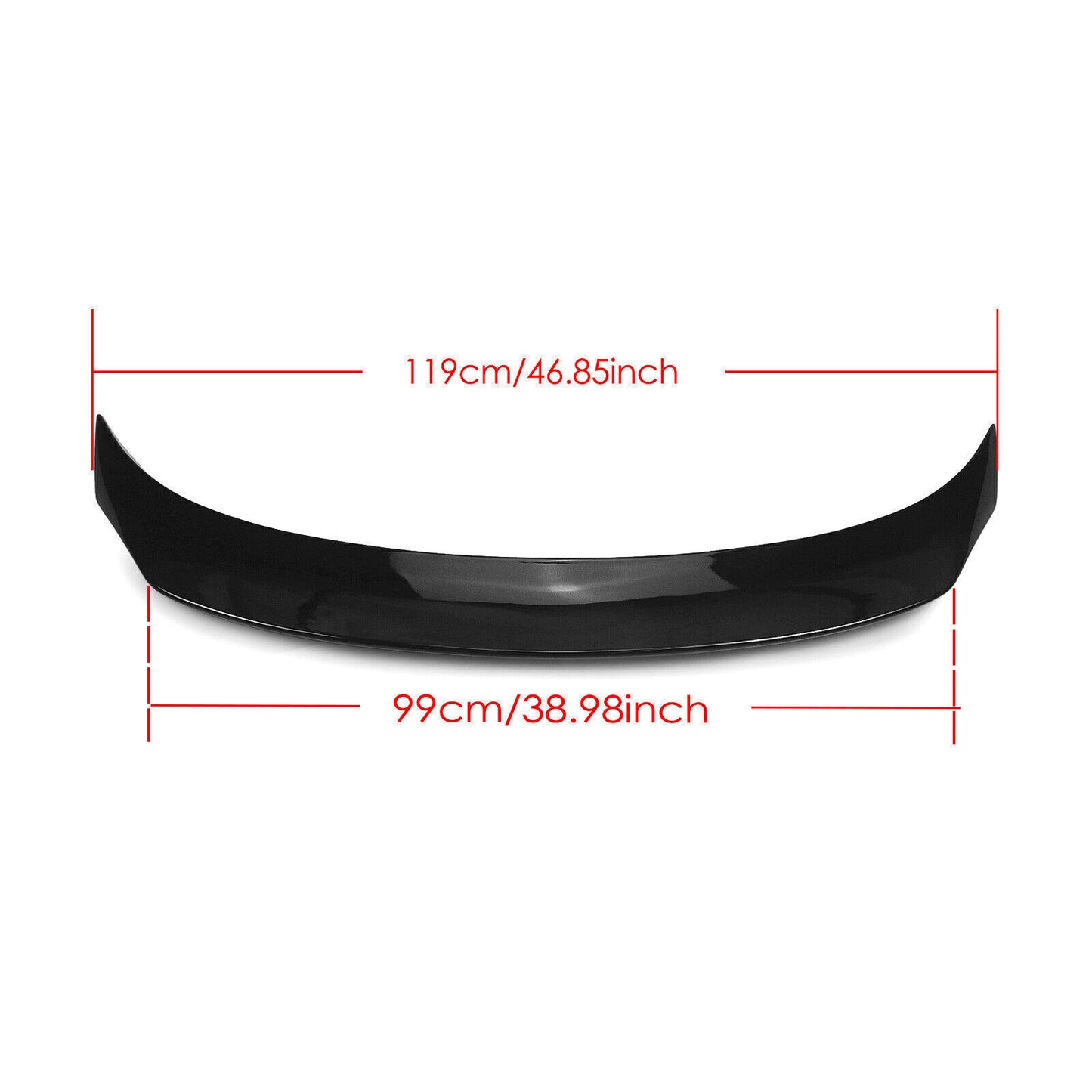 1x Black Rear Trunk Spoiler Wing For LEXUS IS200t IS250 IS350 2014-2020 Sedan