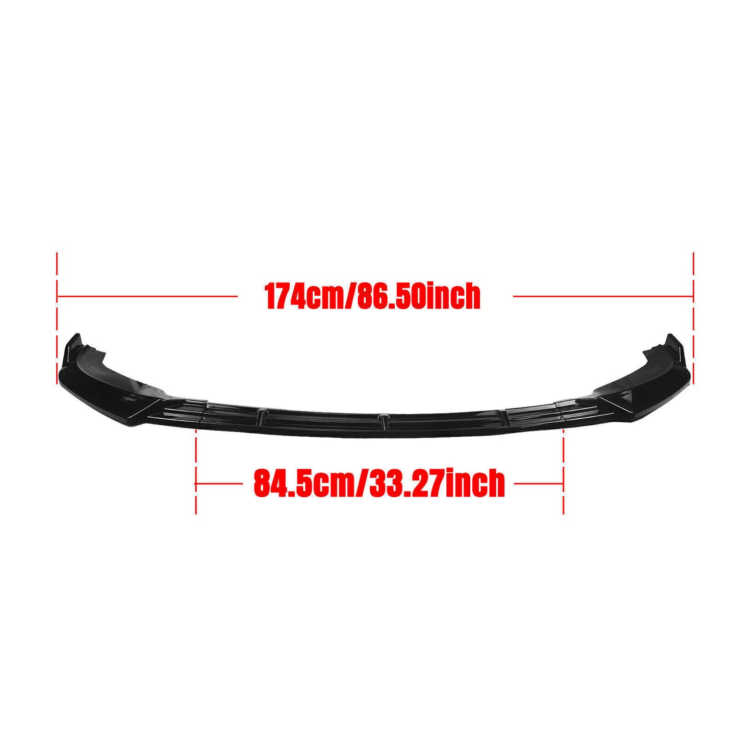 Gloss Black Front Bumper Spoiler Lip Kit For Infiniti G37 Sedan 4Door 2010-2013