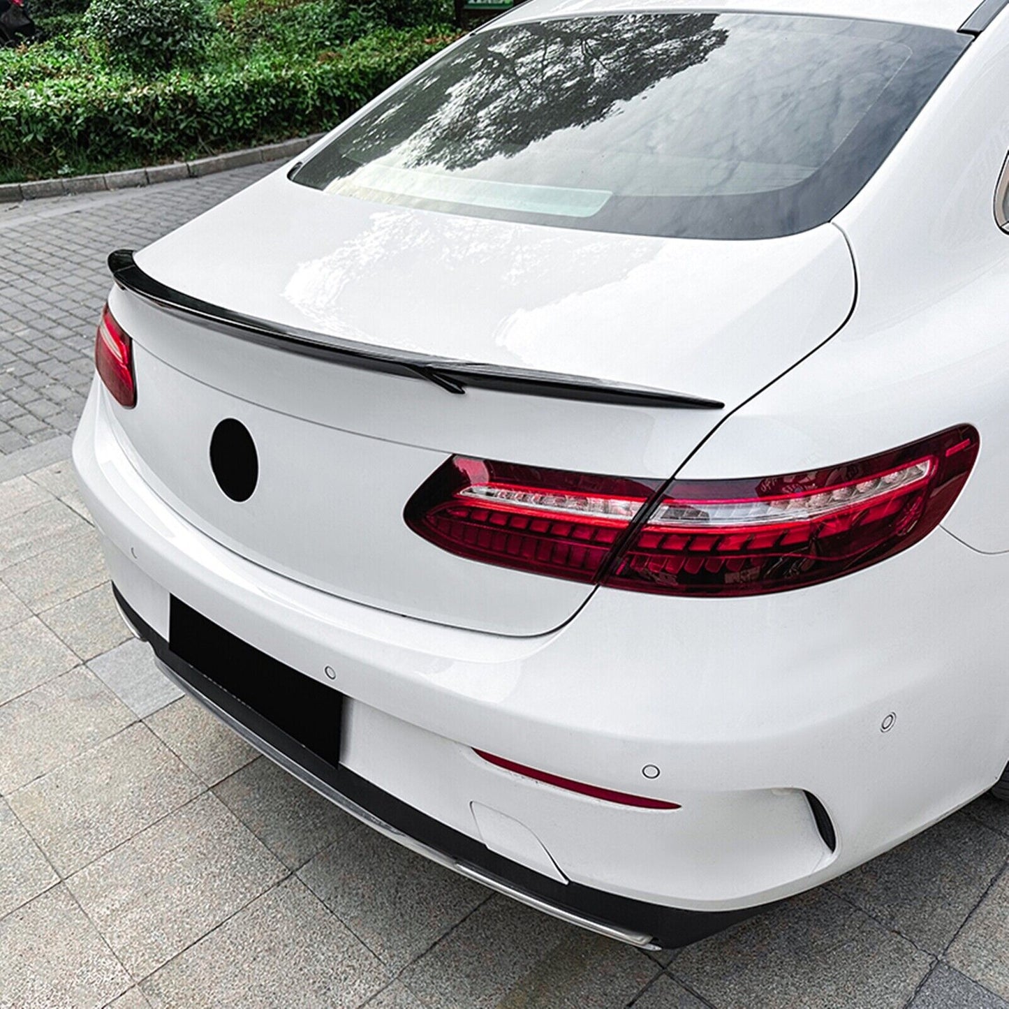 Rear Trunk Spoiler Wing For Mercedes Benz E Class Coupe C238 W238 2017-23 Black