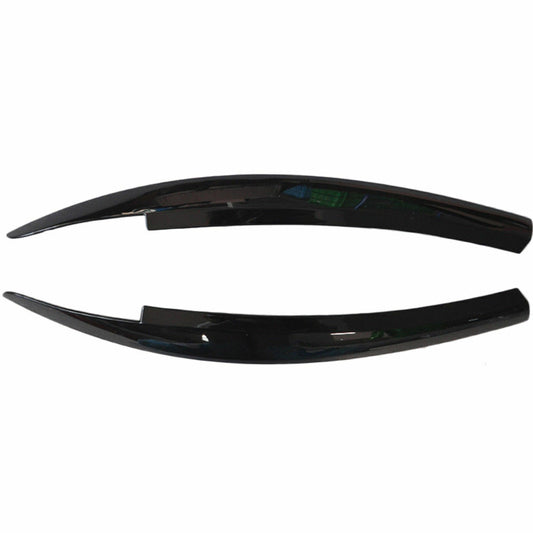 Black Head Light Lamp Eyebrow Cover Trim For VW Scirocco 2008-2017 2pcs L+R