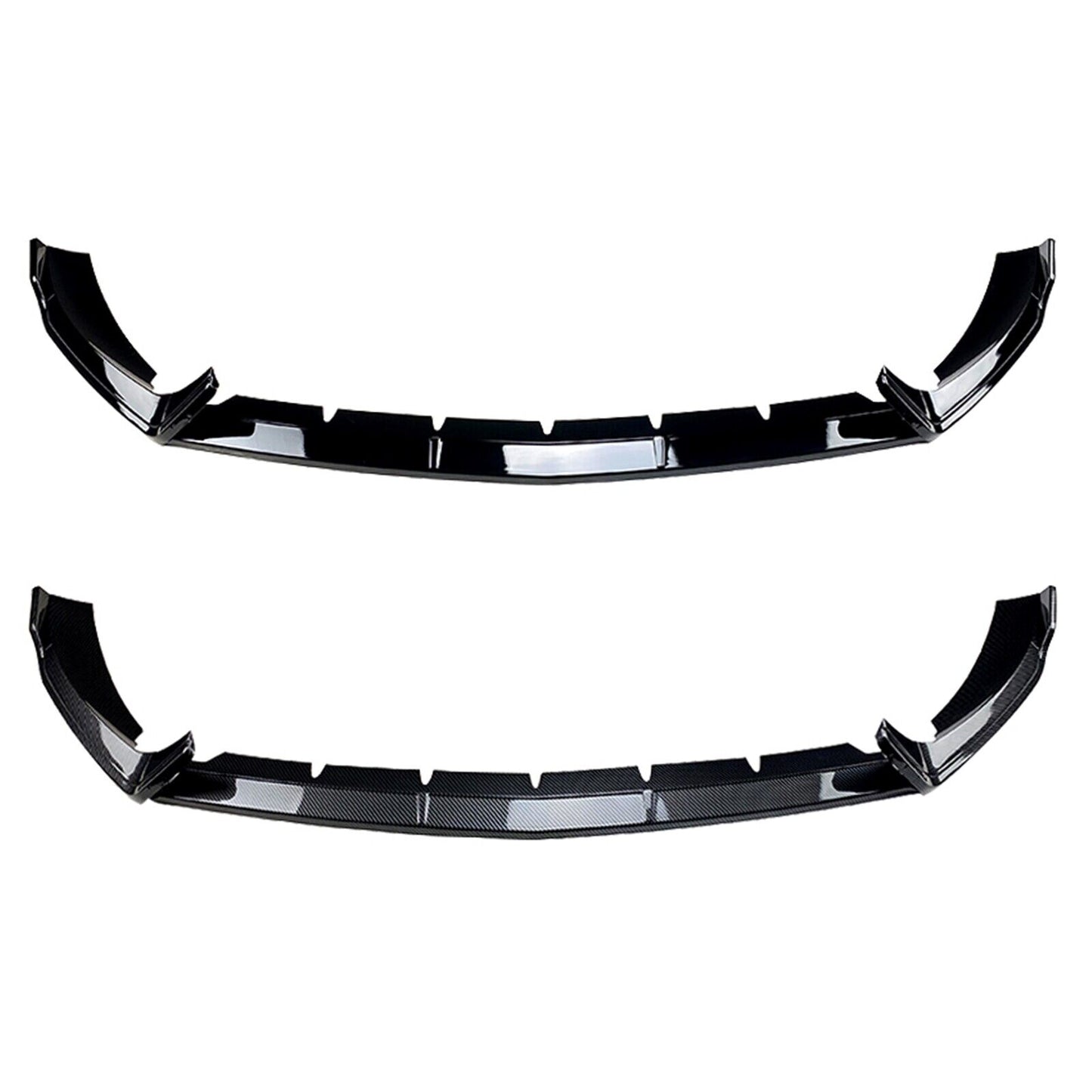 Front Bumper Spoiler Lip For Benz E-Class W213 E260 E300 AMG 2021-2023 Carbon Fiber