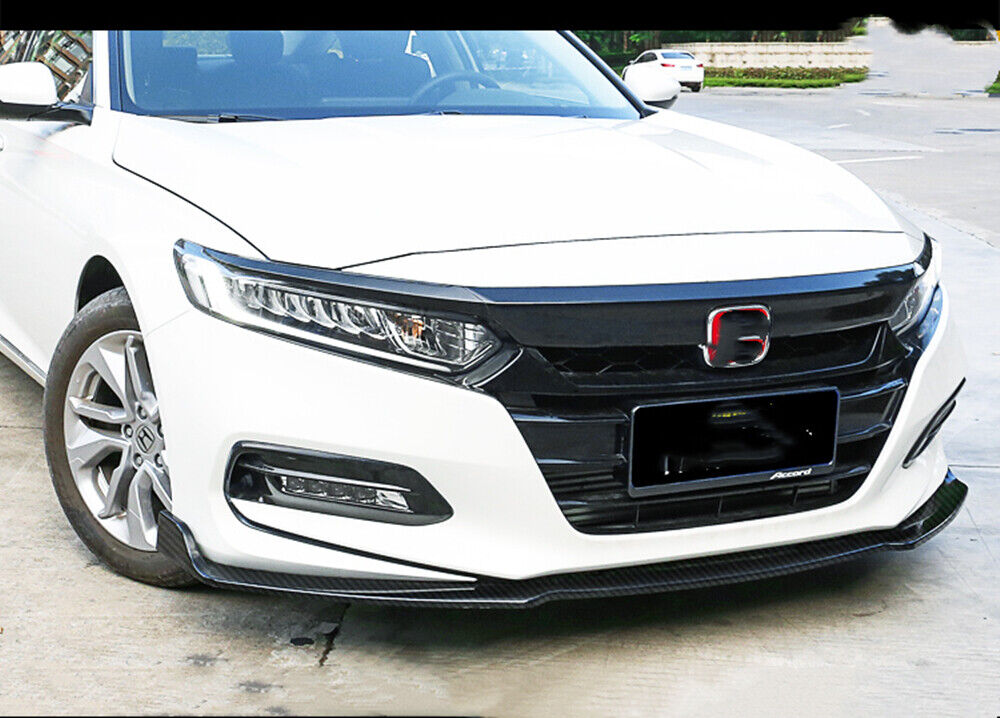 thumbnail image 2 of OE Style Carbon Look Front Bumper Lip Spoiler – 2011-12 Honda Accord Sedan – Polyurethane, PU – Unbranded 2 of 4