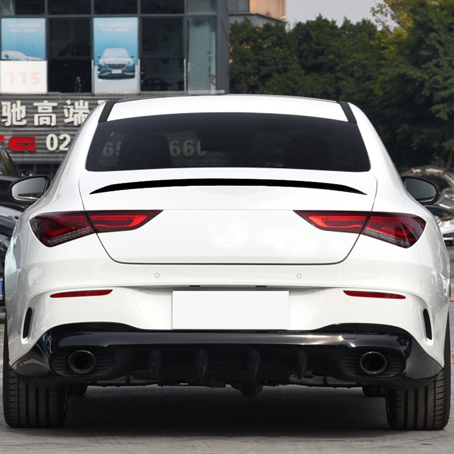Rear Trunk Spoiler Lip Wing For Benz CLA Class C118 AMG 2020 2021-2023 Carbon Fiber