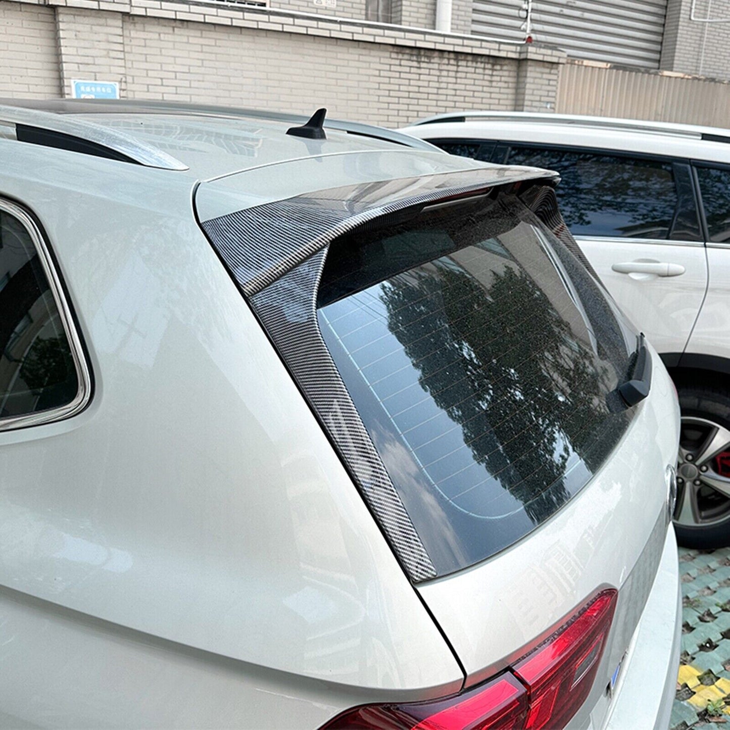 3x Rear Trunk + Window Side Spoiler Wing For Volkswagen Tiguan MK2 2017-23 Rline