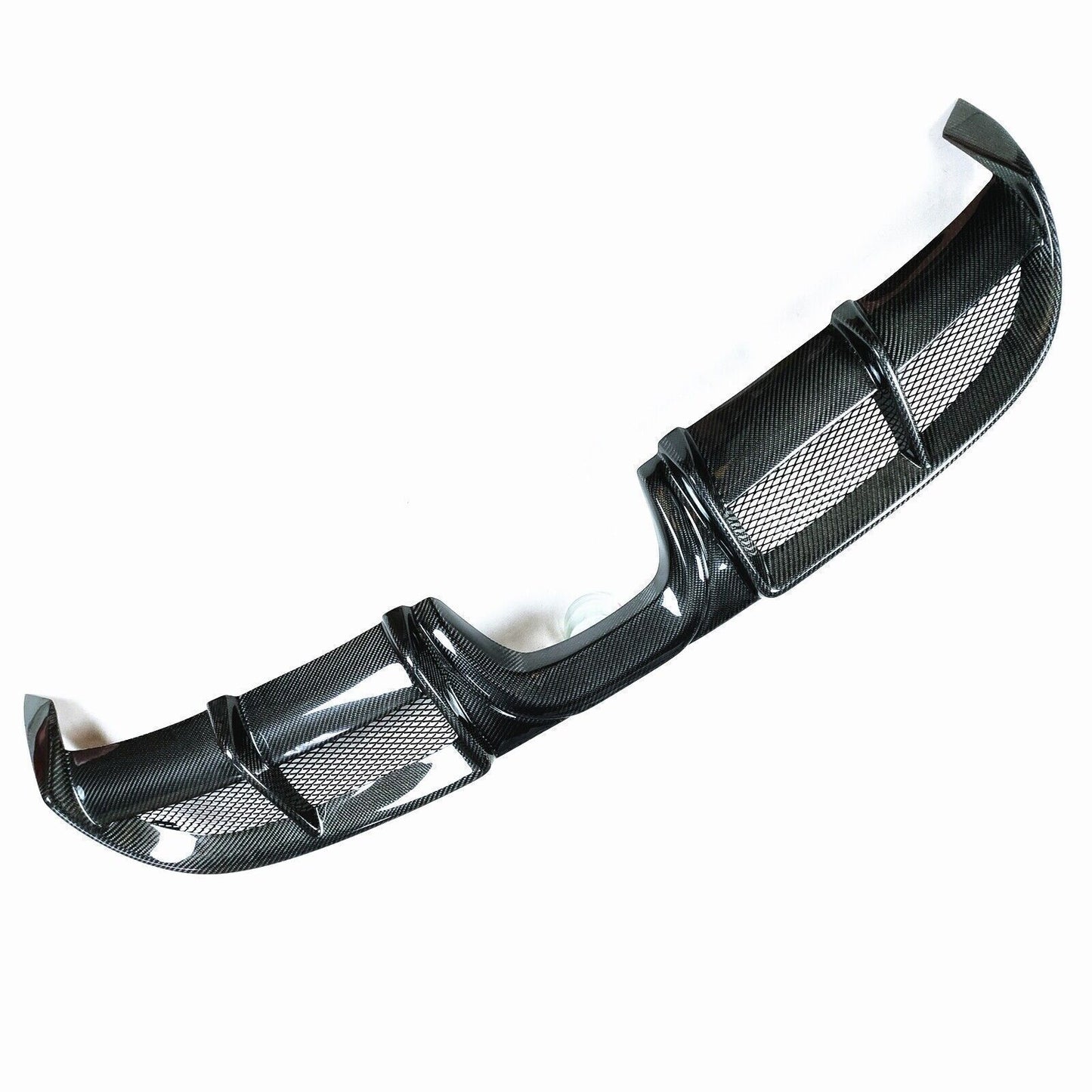 1x Rear Bumper Diffuser Lip For Porsche 718 Boxster Cayman 2016-18 Carbon Fiber