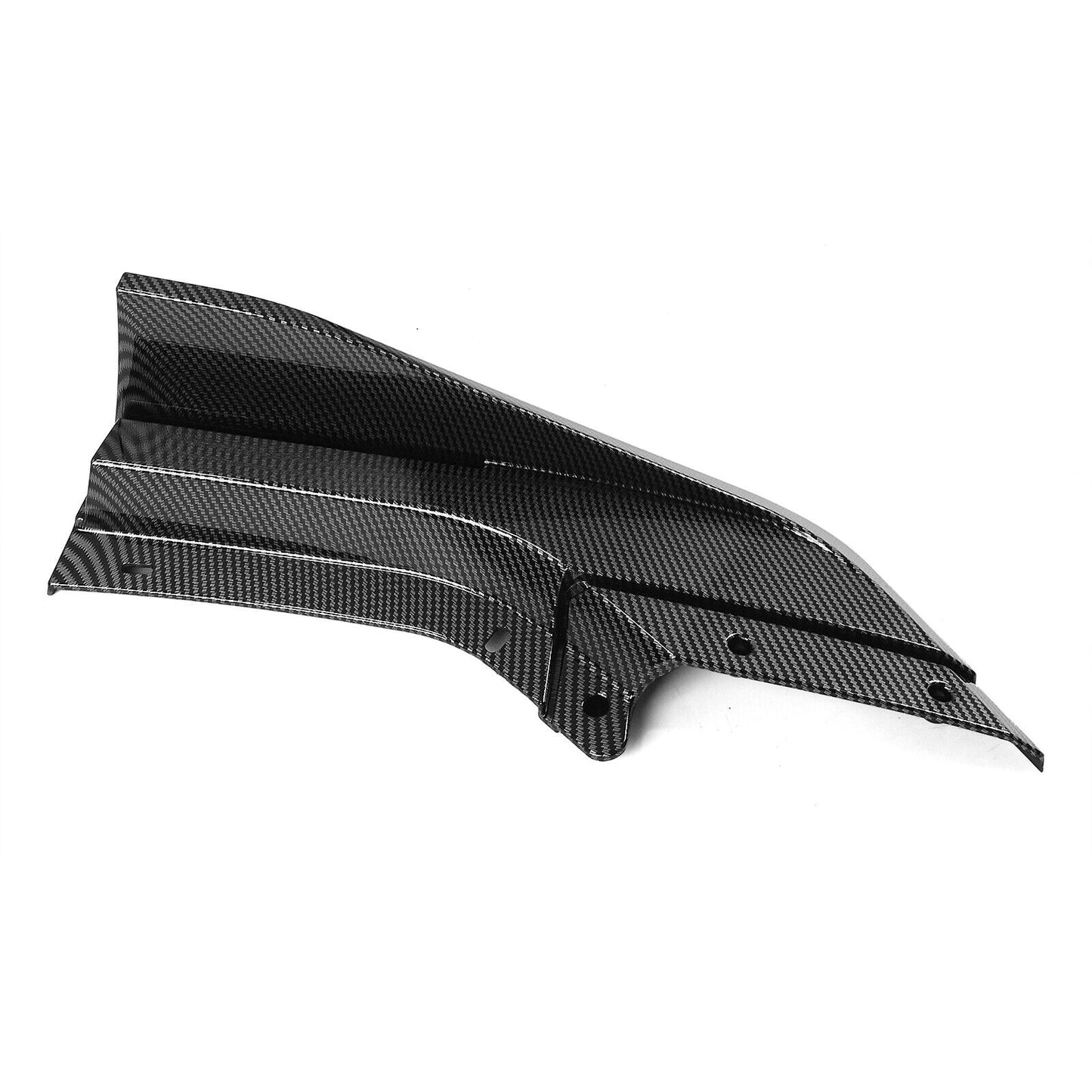 Front Bumper Spoiler Lip For Chevrolet Corvette C8 2020-2024 Carbon Fiber Look
