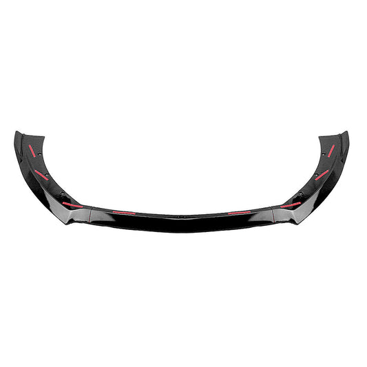1Set Car Front Bumper Spoiler Lip For Ford Mustang GT 2015 2016-2017 Gloss Black