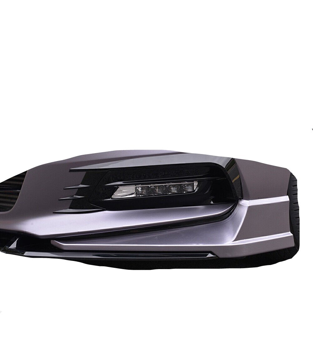 2Pcs Front Bumper Side Corner Cover Molding Trim For Honda Accord 2018-2019 Gray
