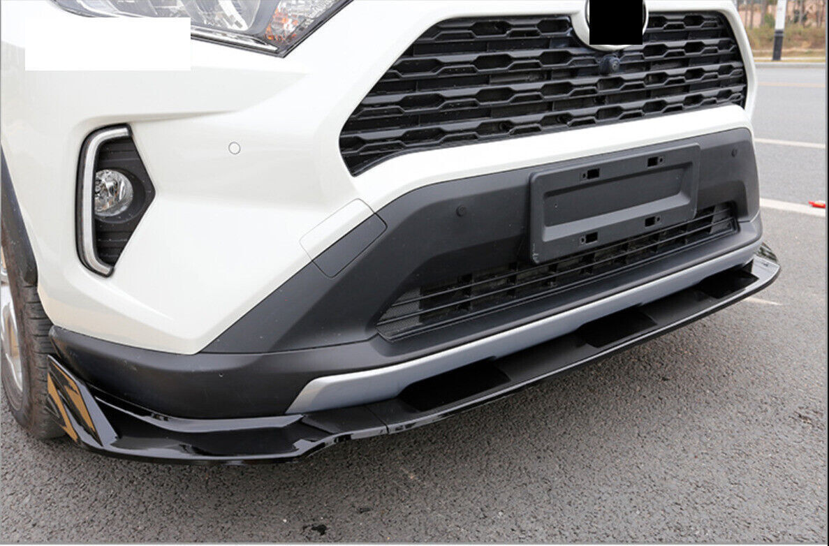 Car Front Bumper Lip Spoiler Splitter For Toyota RAV4 2019 2020 2021-2023 Matte