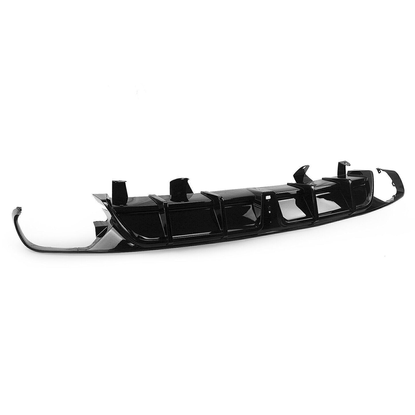Black Rear Bumper Diffuser W/Light +Side Splitter Set For Honda Accord 2018-2022
