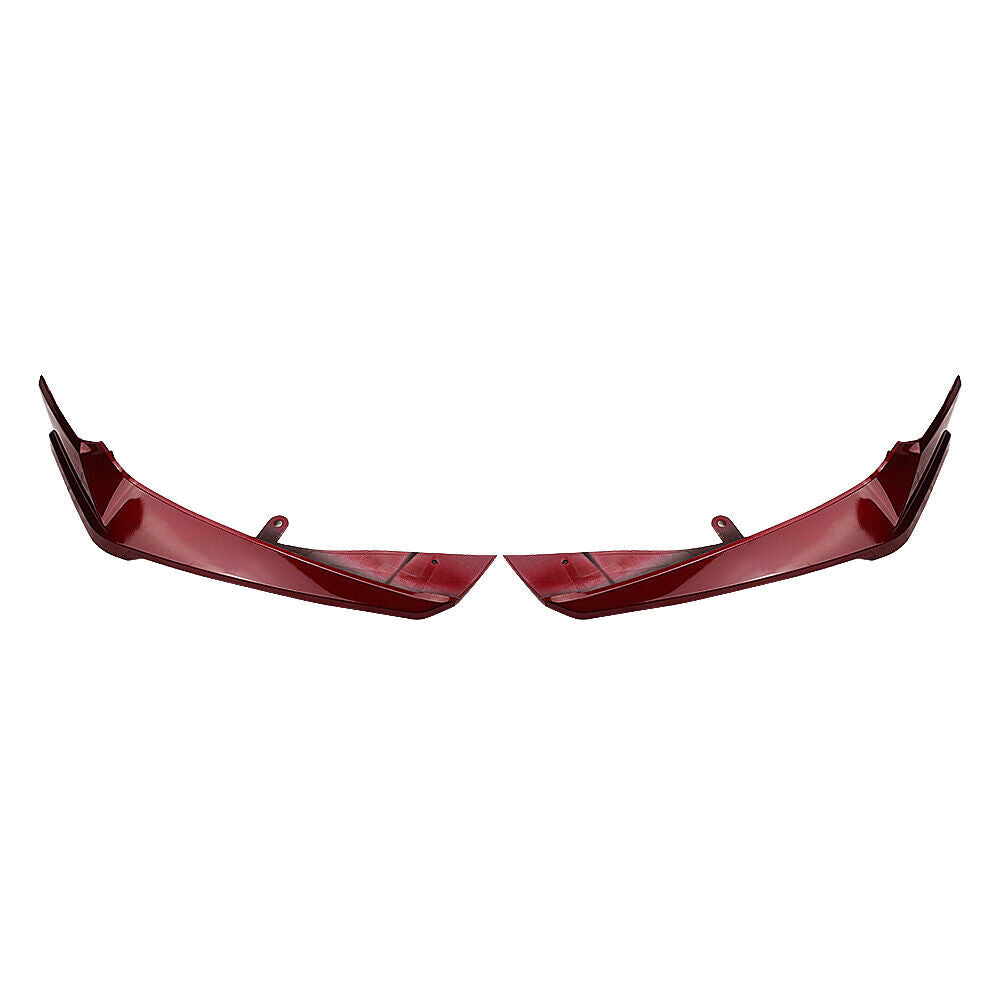 2Pcs Red Front Bumper Spoiler Side Molding Trim For Honda Accord 10th 2018-2020
