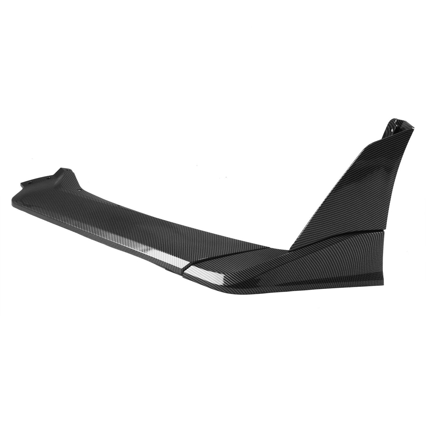 Front Bumper Spoiler Lip For Chevrolet Corvette C8 2020-2024 Carbon Fiber Look