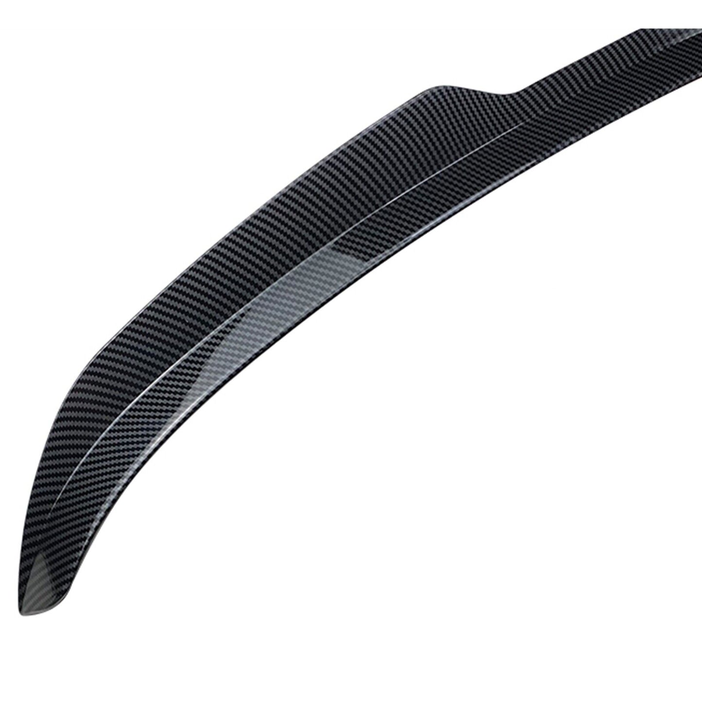 1x Carbon Fiber Style Rear Trunk Spoiler Lip Wing For Hyundai I30N MK3 2017-2022