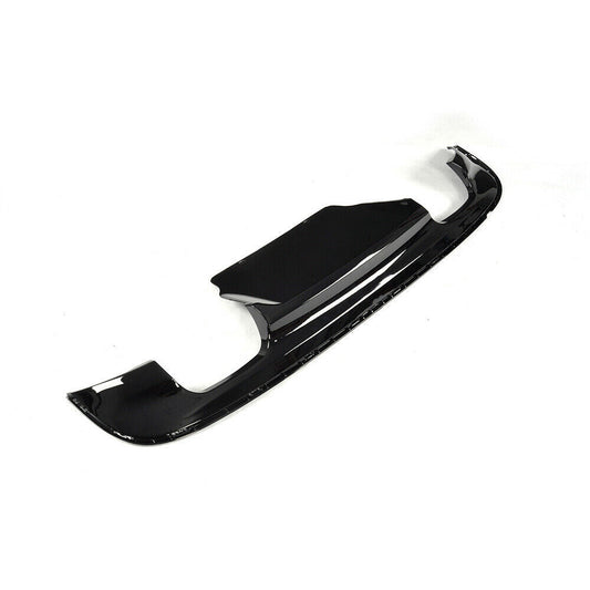 1x Rear Bumper Diffuser Lip For Jaguar XF Sedan 2016-2018 Quad Out Glossy Black