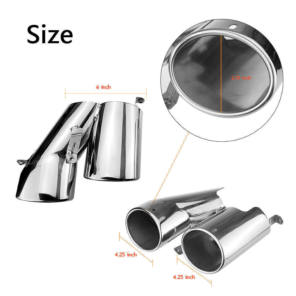 1Set Rear Diffuser+Exhaust Pipe+Black Side Cover Trim Lip For Honda Accord 18-21