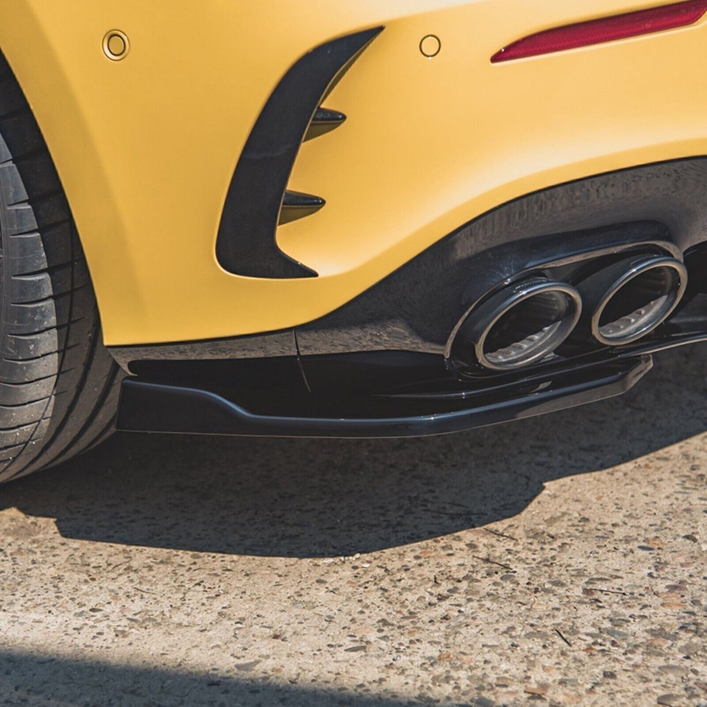 Rear Diffuser Side Spoiler Trim Kit For Benz W177 A Class A35 A45 AMG Hatchback