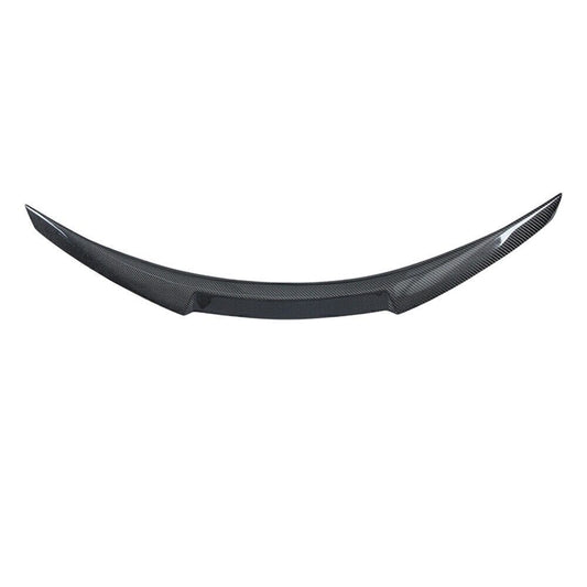 1x Car Rear Trunk Spoiler Wing Lip Carbon Fiber For Infiniti Q60 2018-2021 Black