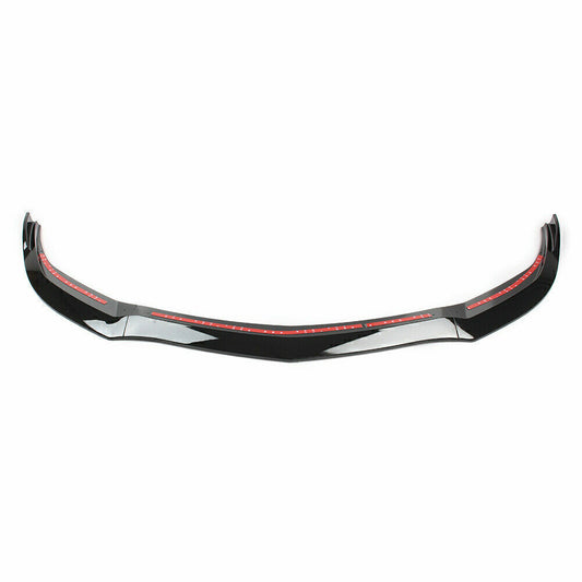 1Set Car Front Bumper Spoiler Splitter Lip Fit For Cadillac XTS 2018-2019 Black