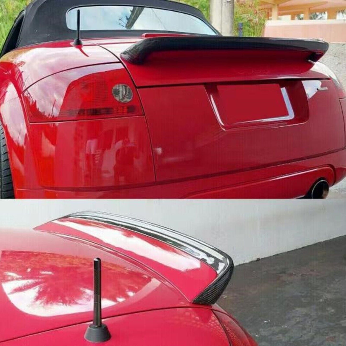 Carbon Fiber Rear Trunk Spoiler Wing For Audi TT Mk1 Type 8N TT Quattro 1998-06
