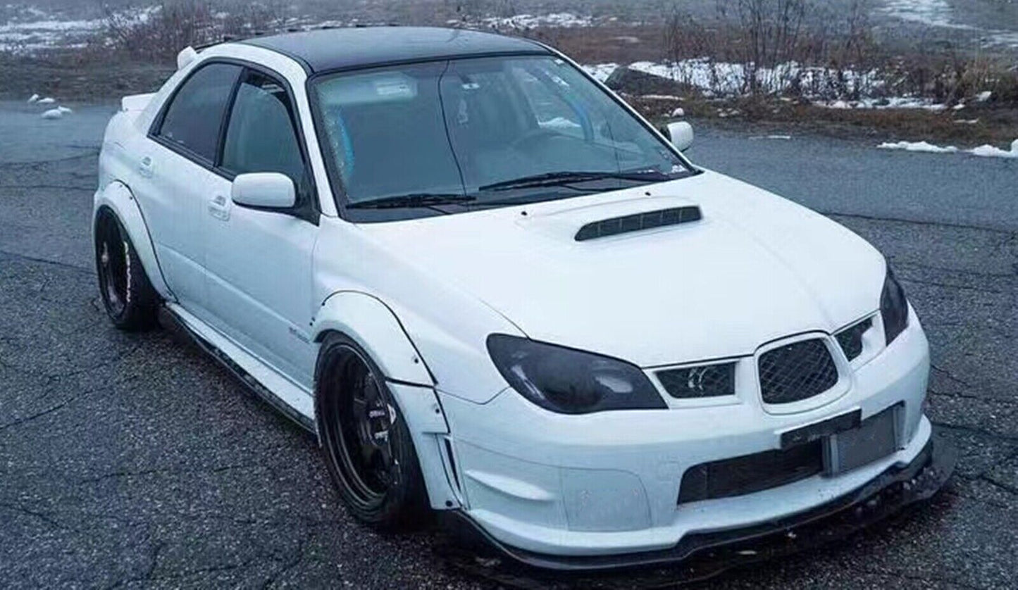 Rear Trunk Spoiler Lip Wing Kit For Subaru Impreza 9th WRX STI 2006-2007 Black