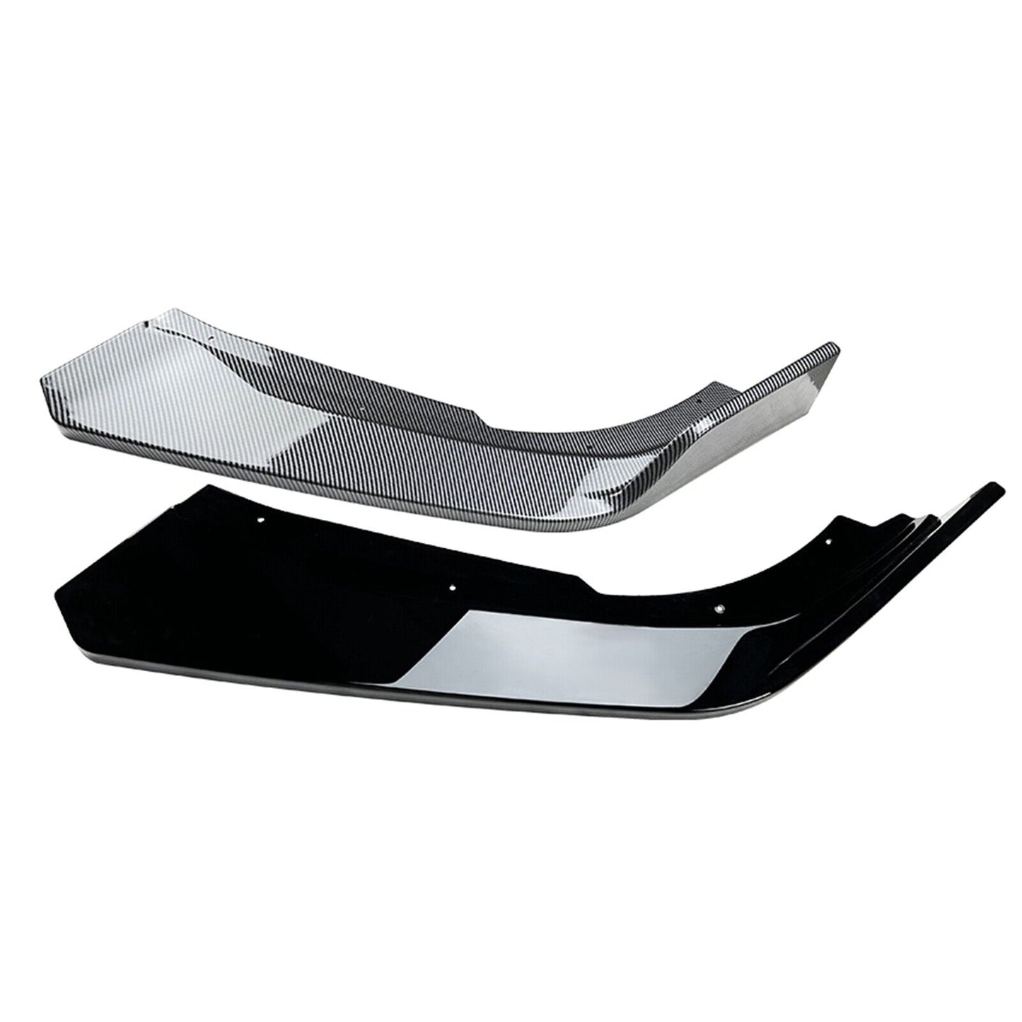 Car Front Bumper Spoiler Lip Kit For Honda Accord 10th 2018-2021 Gloss Black New