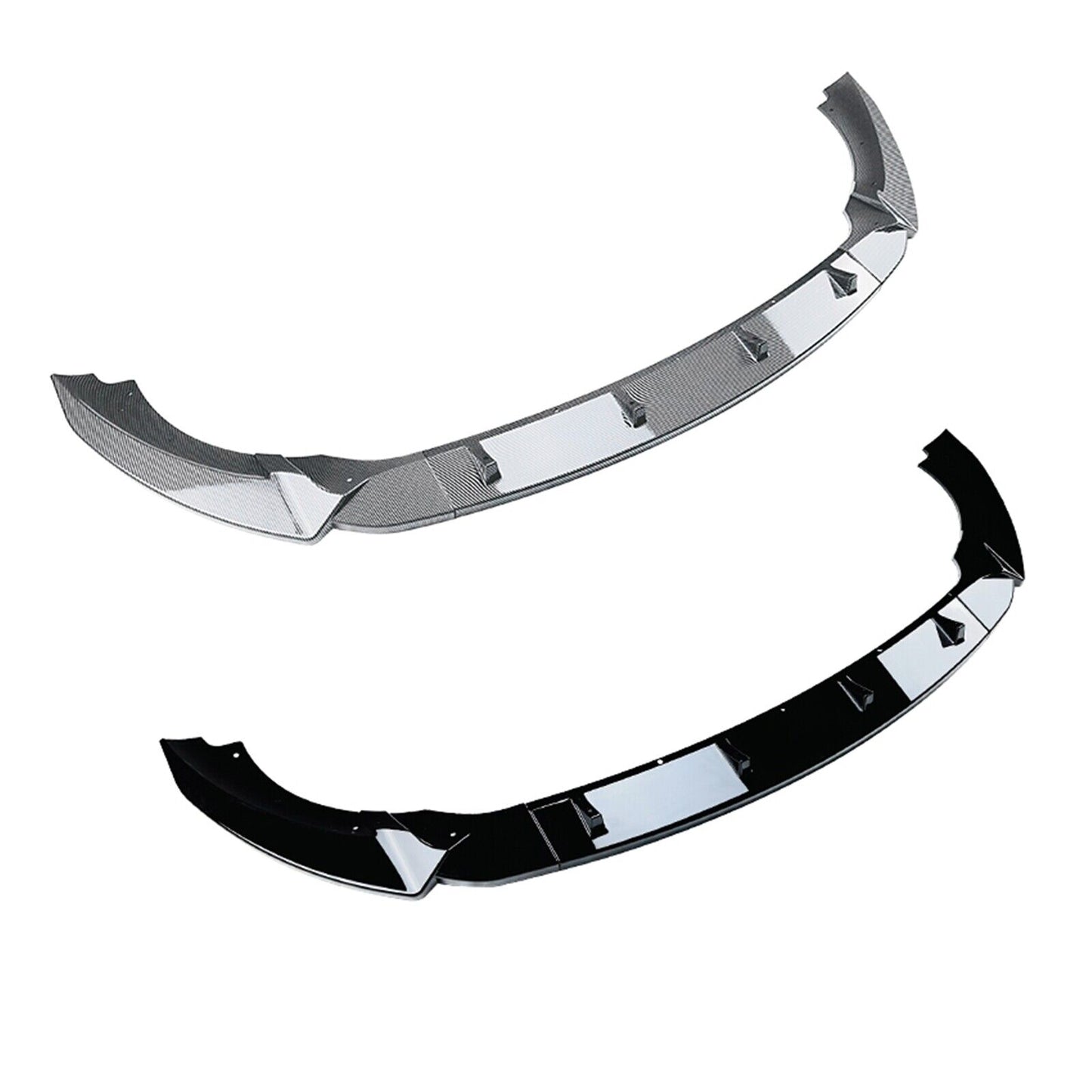 Car Front Bumper Spoiler Lip For Benz A Class W176 2013-2015 Carbon Fiber Look